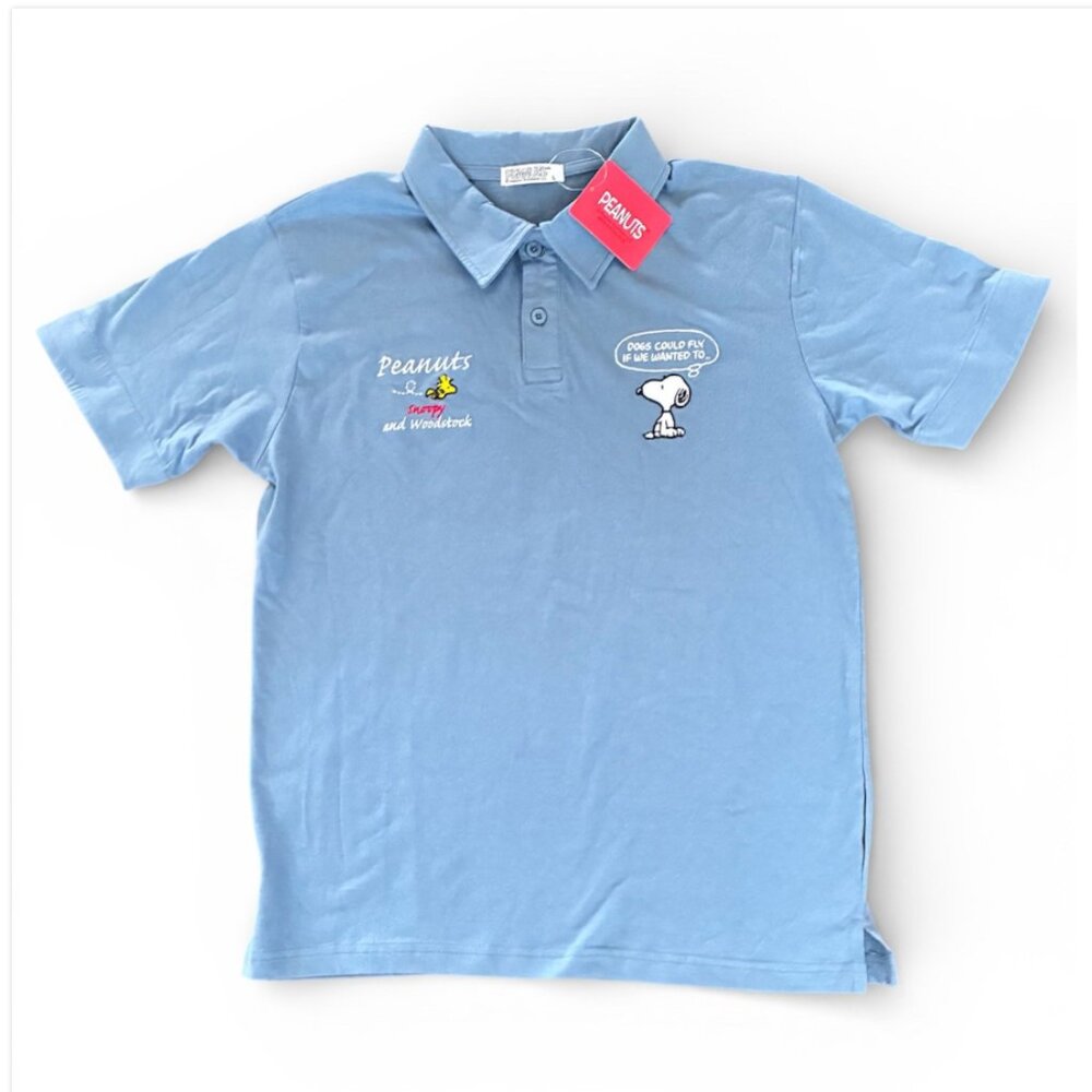 Japan Exclusive Snoopy Peanuts Cotton Polo Shirt NWT Yoshida Yu Japan Size L
